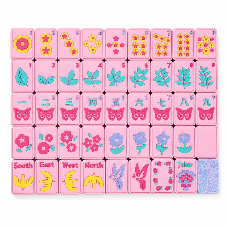 Pink American Mahjong Tile Set (160pc)